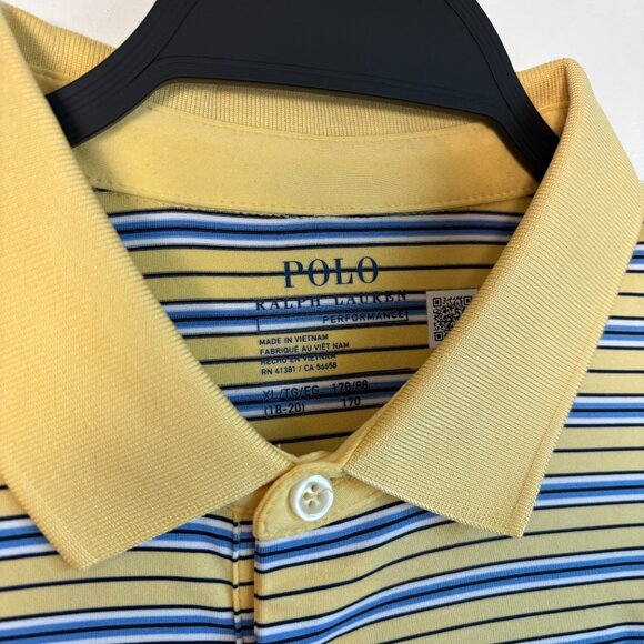 NWOT Polo Ralph Lauren Performance Jersey Polo Shirt Short Sleeve Kids XL 18-20 - Picture 2 of 5
